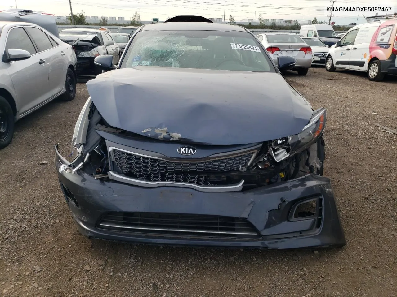 2015 Kia Optima Hybrid VIN: KNAGM4ADXF5082467 Lot: 73028694