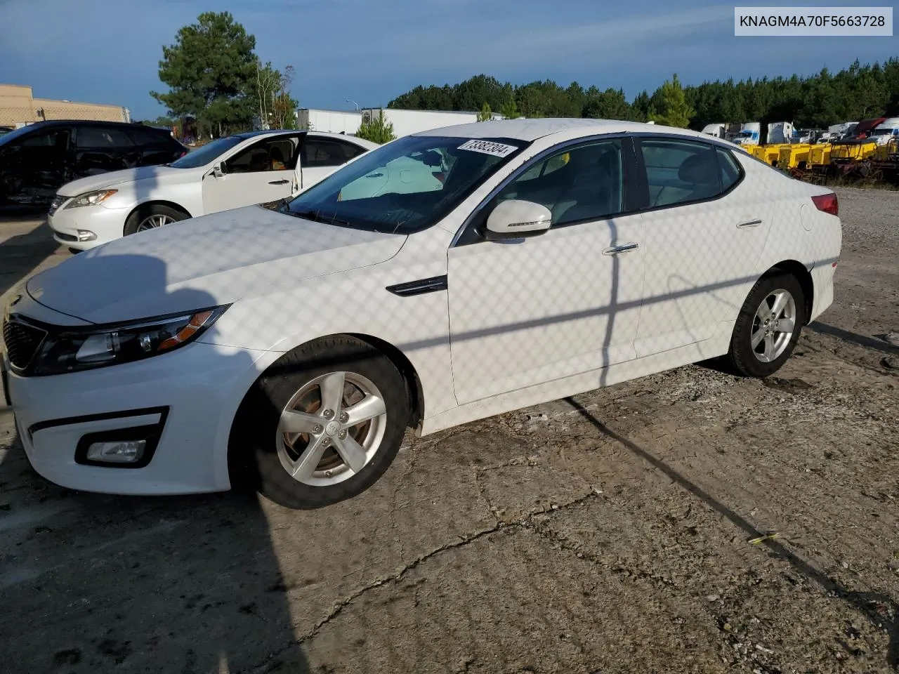 2015 Kia Optima Lx VIN: KNAGM4A70F5663728 Lot: 73382304