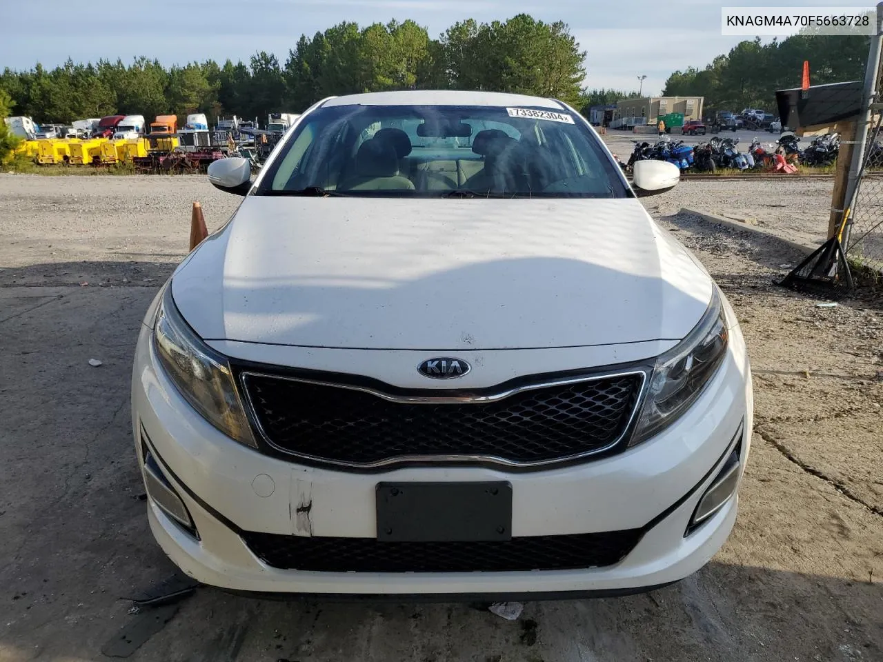 2015 Kia Optima Lx VIN: KNAGM4A70F5663728 Lot: 73382304