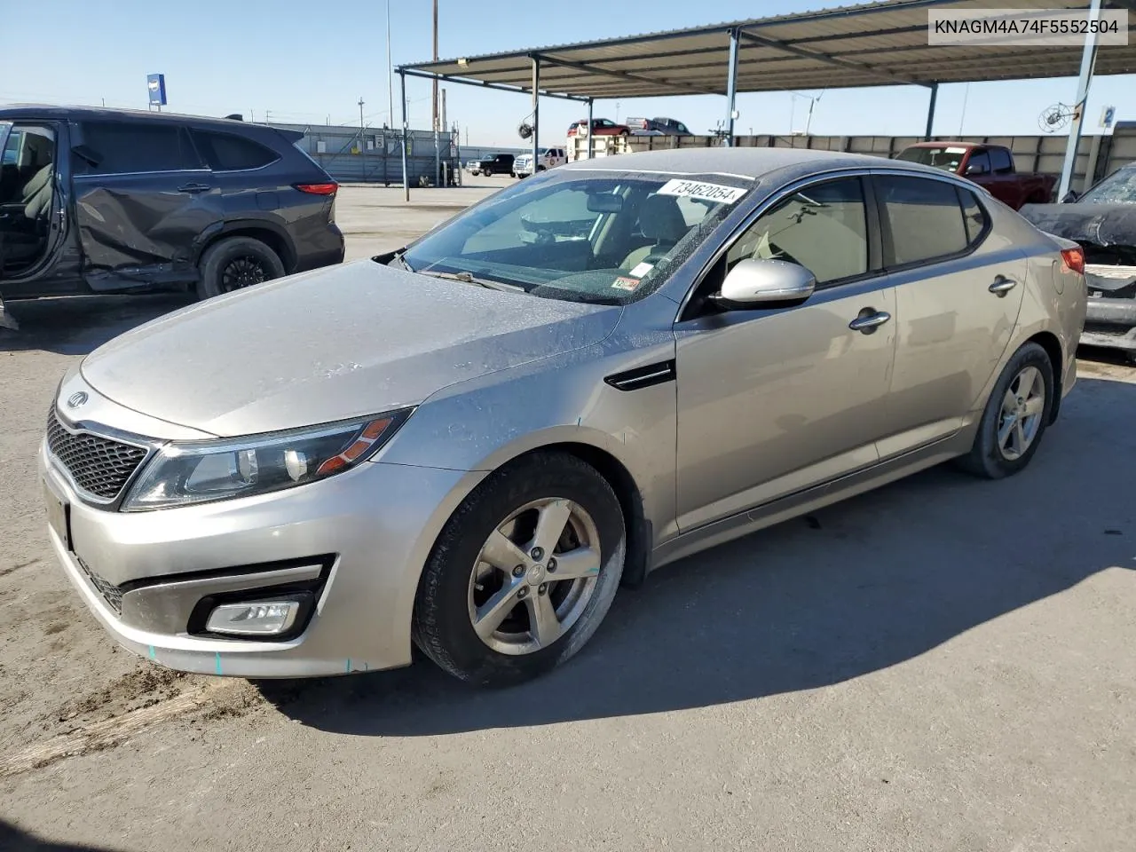 KNAGM4A74F5552504 2015 Kia Optima Lx