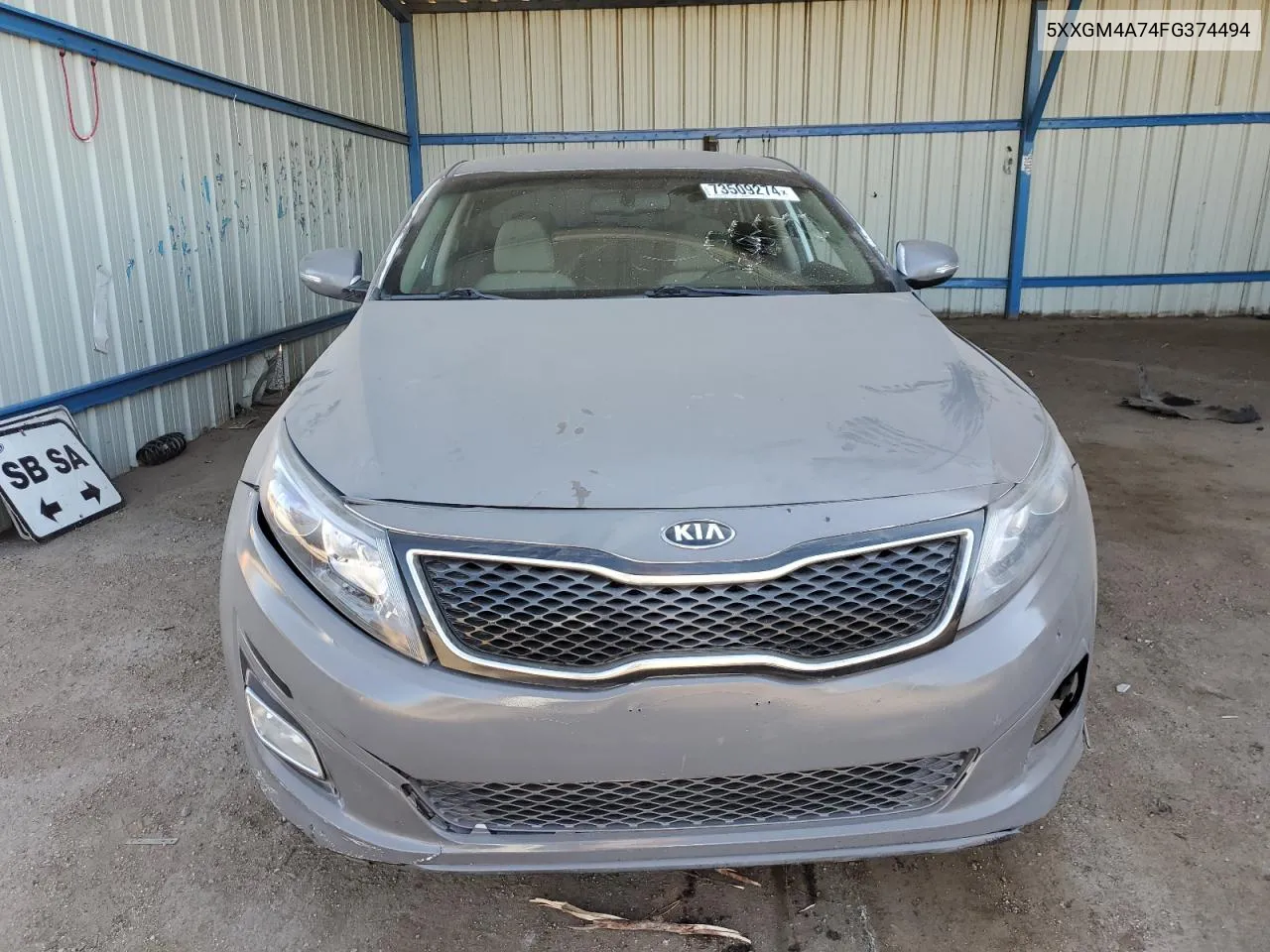 2015 Kia Optima Lx VIN: 5XXGM4A74FG374494 Lot: 73509274