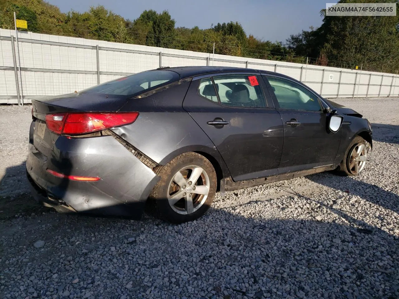 2015 Kia Optima Lx VIN: KNAGM4A74F5642655 Lot: 73565694