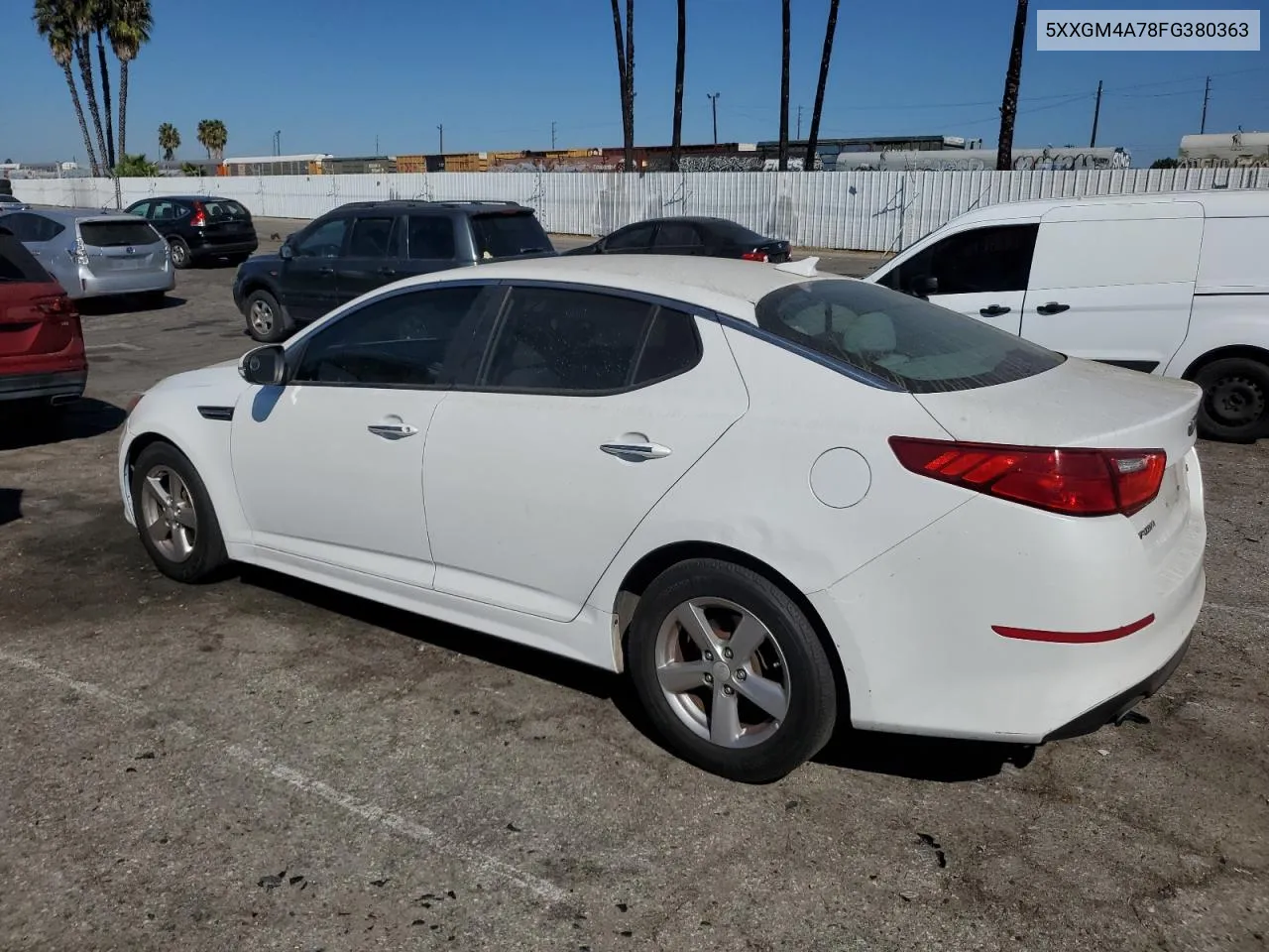 2015 Kia Optima Lx VIN: 5XXGM4A78FG380363 Lot: 73731344