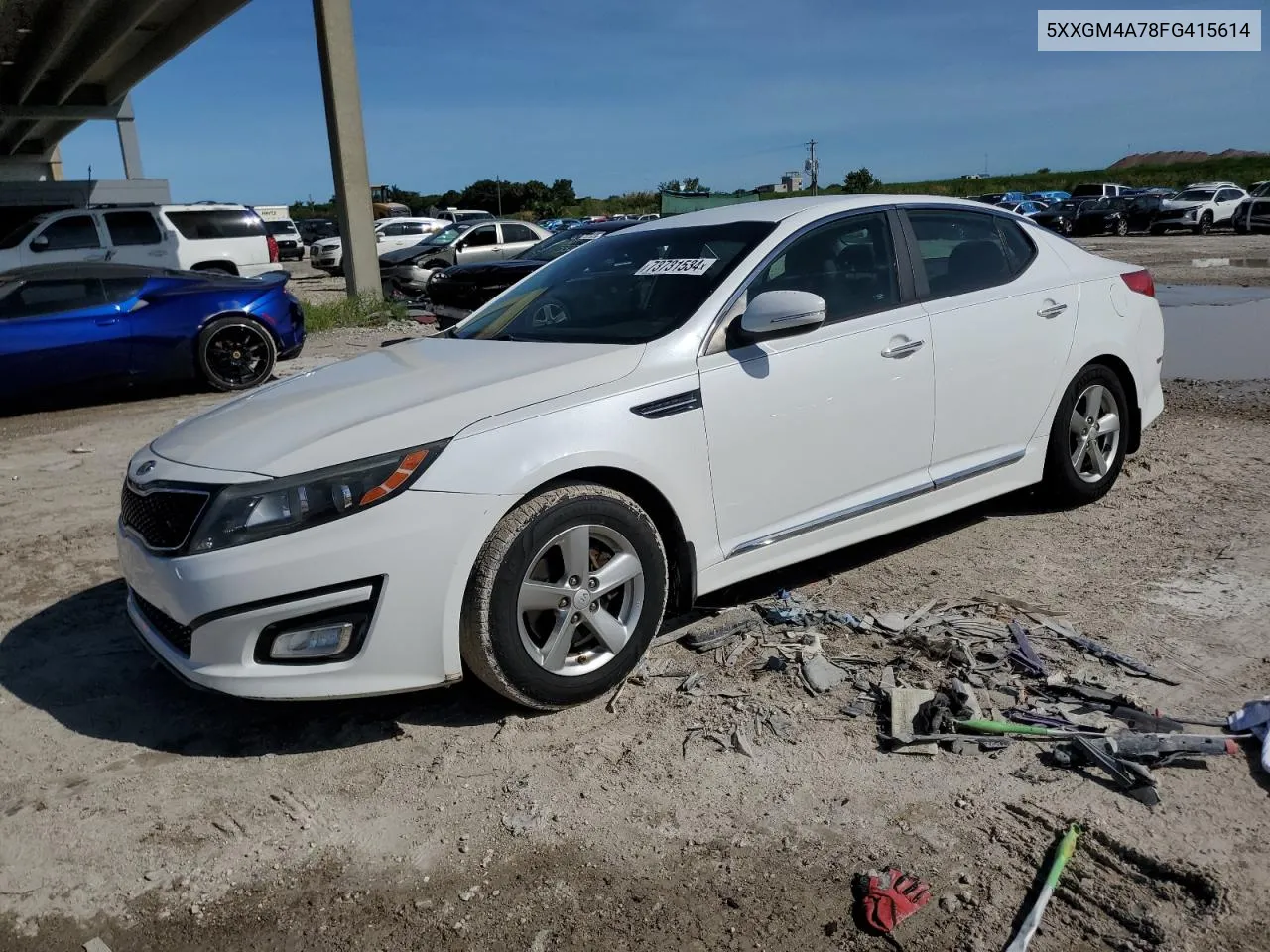 2015 Kia Optima Lx VIN: 5XXGM4A78FG415614 Lot: 73731534