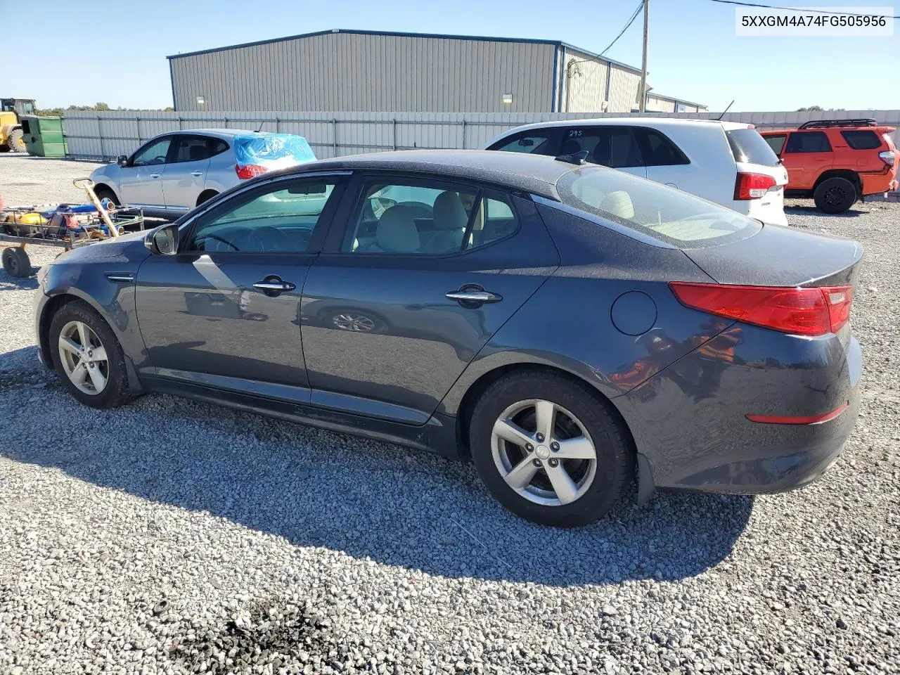 2015 Kia Optima Lx VIN: 5XXGM4A74FG505956 Lot: 73755974