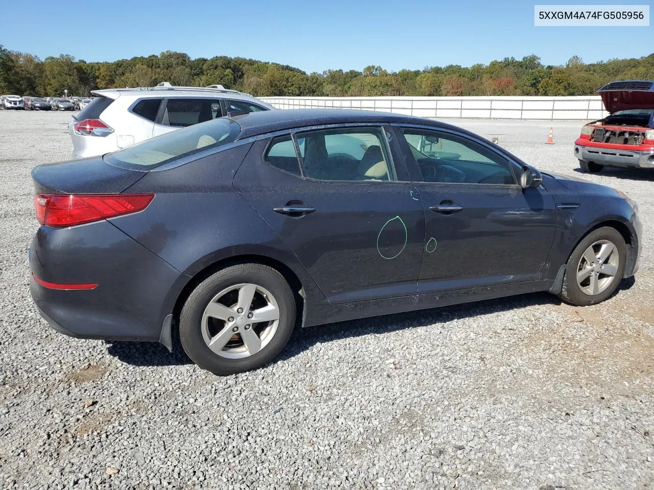 2015 Kia Optima Lx VIN: 5XXGM4A74FG505956 Lot: 73755974