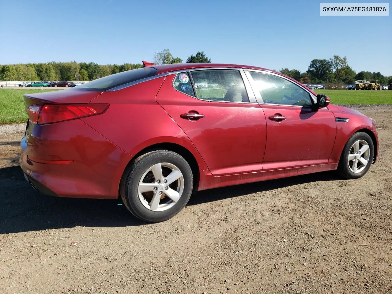 5XXGM4A75FG481876 2015 Kia Optima Lx