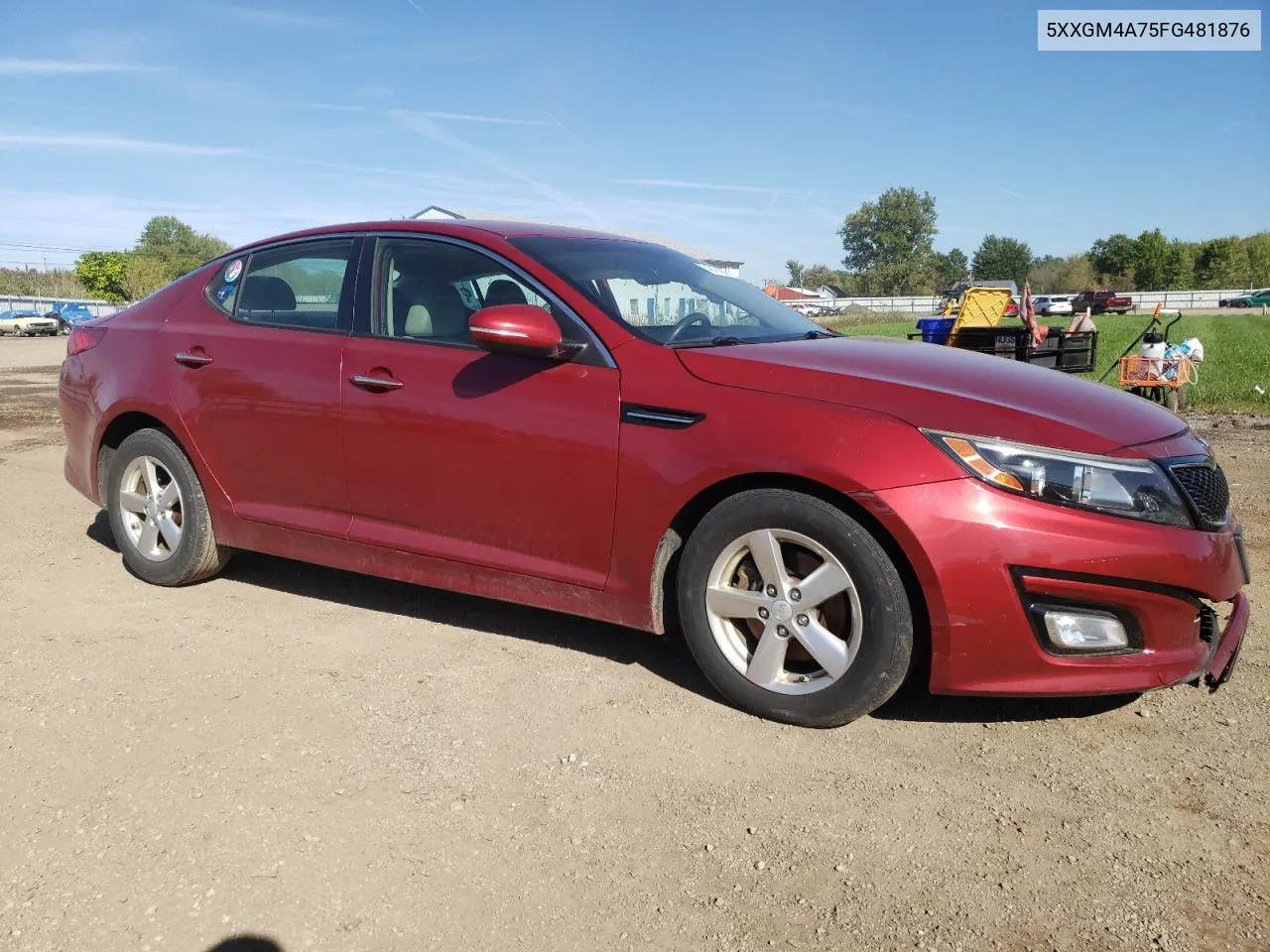 5XXGM4A75FG481876 2015 Kia Optima Lx