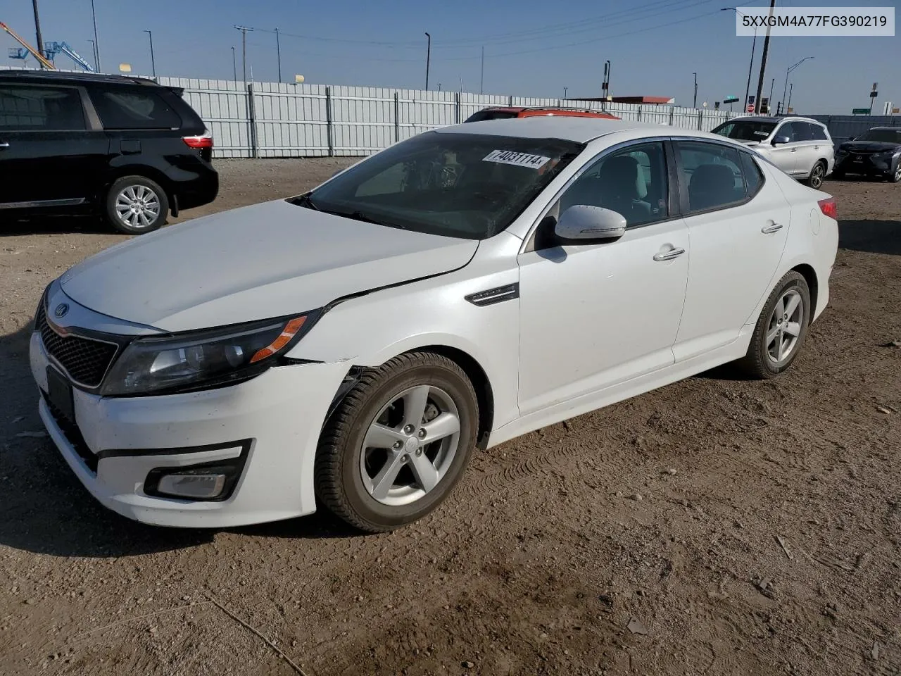 5XXGM4A77FG390219 2015 Kia Optima Lx