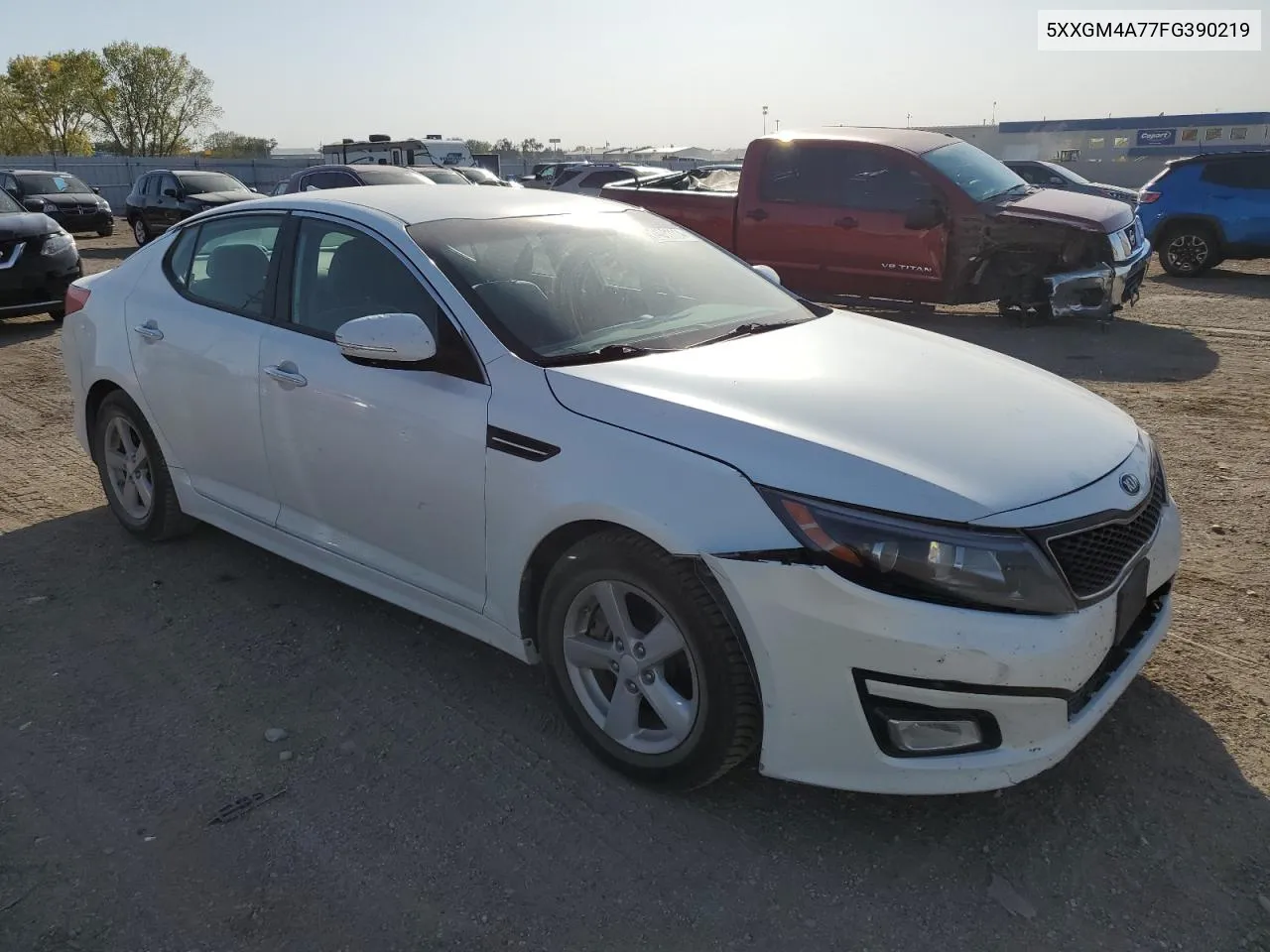 2015 Kia Optima Lx VIN: 5XXGM4A77FG390219 Lot: 74031114