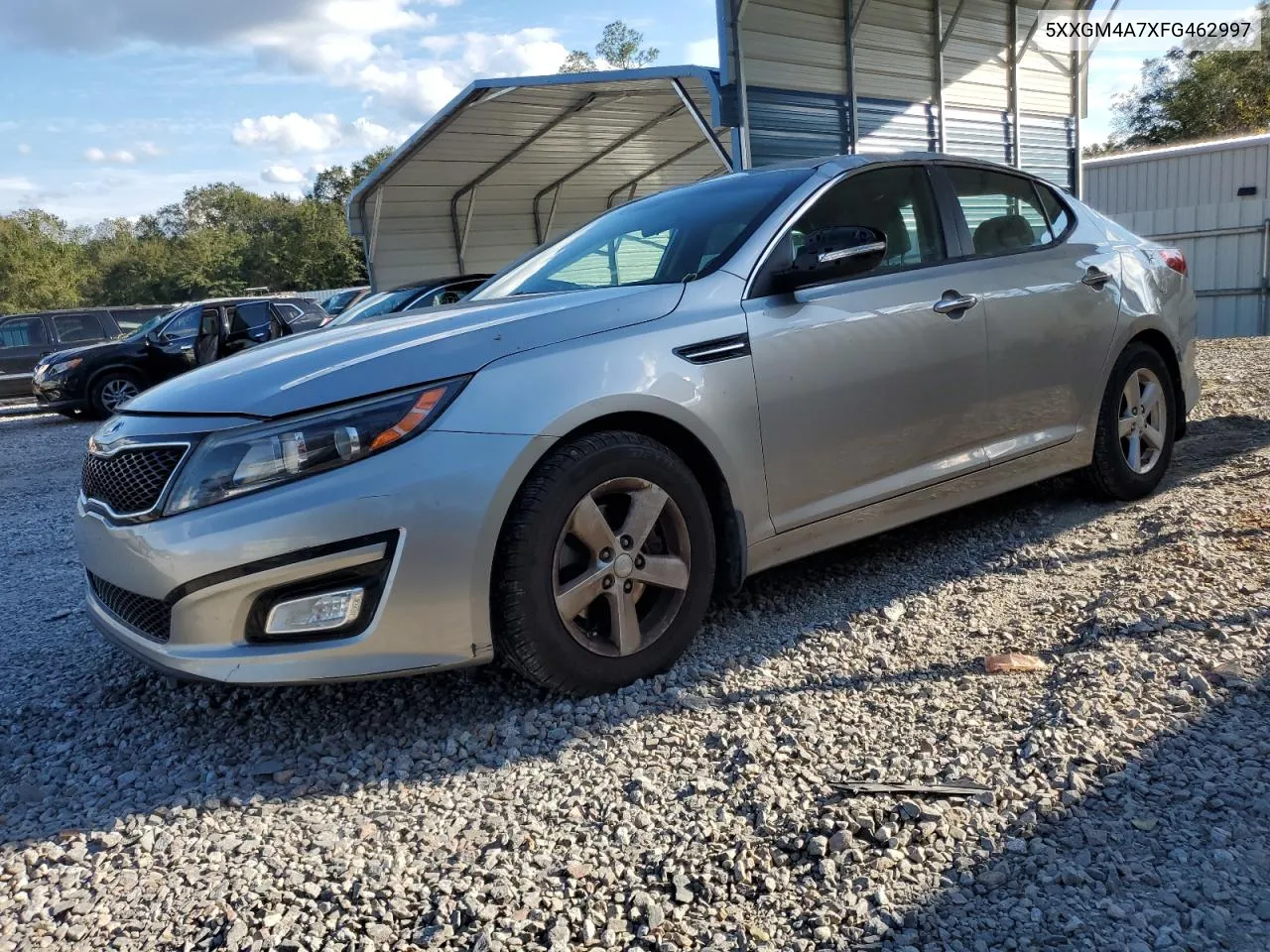 2015 Kia Optima Lx VIN: 5XXGM4A7XFG462997 Lot: 74045234