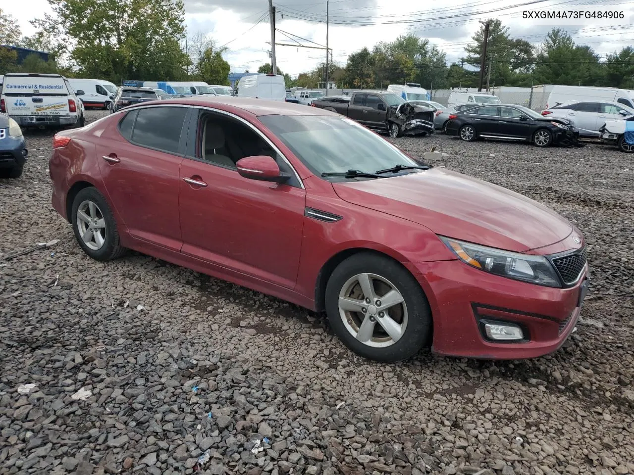 5XXGM4A73FG484906 2015 Kia Optima Lx