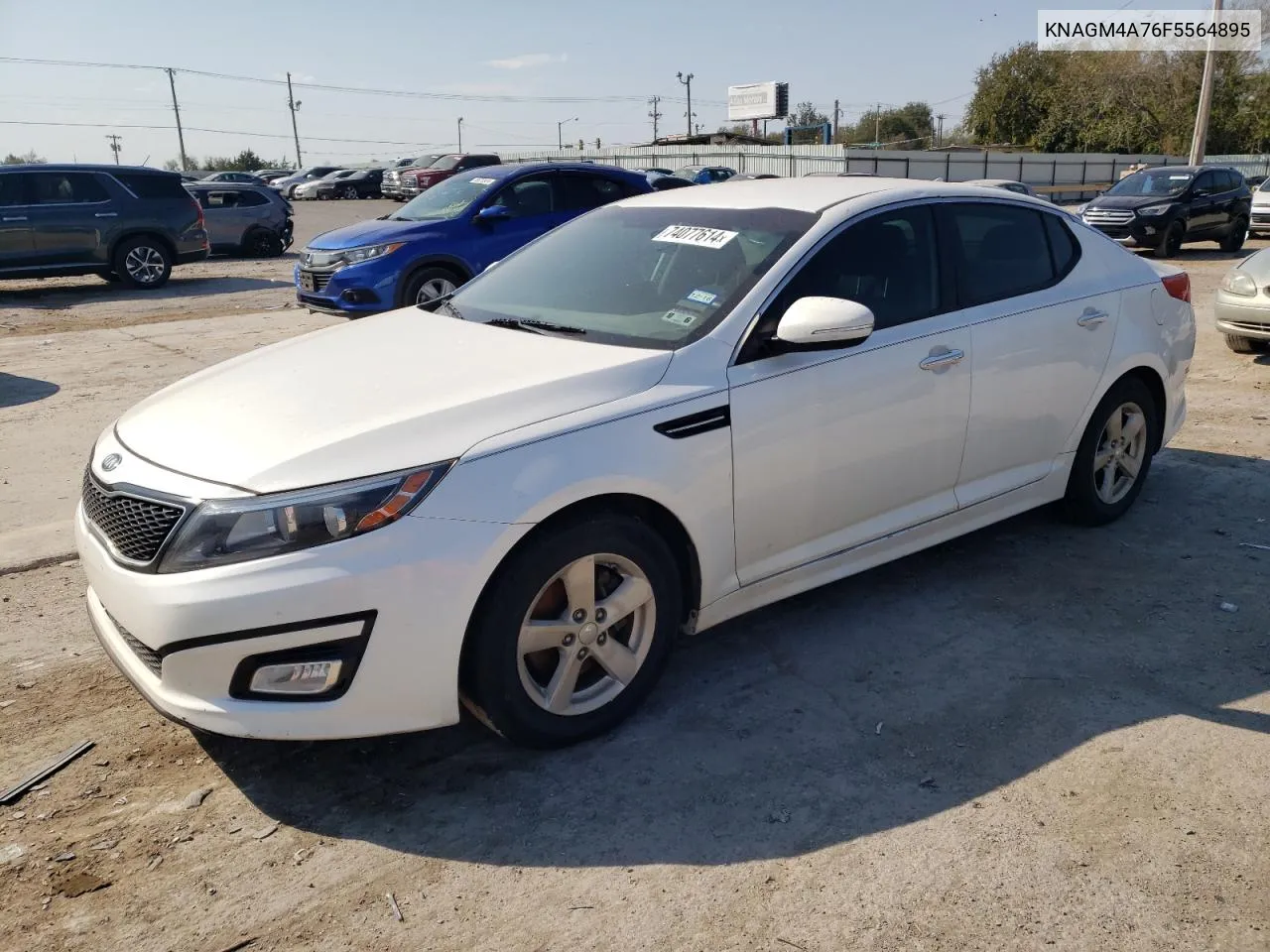 2015 Kia Optima Lx VIN: KNAGM4A76F5564895 Lot: 74077614