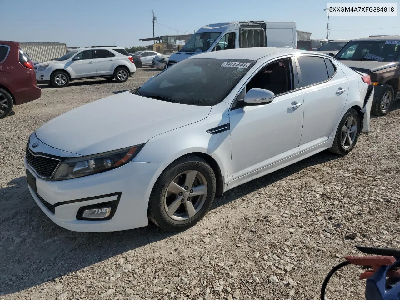 2015 Kia Optima Lx VIN: 5XXGM4A7XFG384818 Lot: 74105944