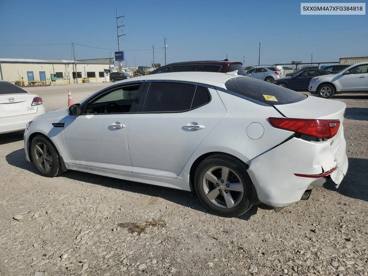 2015 Kia Optima Lx VIN: 5XXGM4A7XFG384818 Lot: 74105944