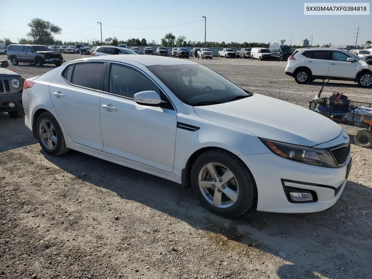 2015 Kia Optima Lx VIN: 5XXGM4A7XFG384818 Lot: 74105944