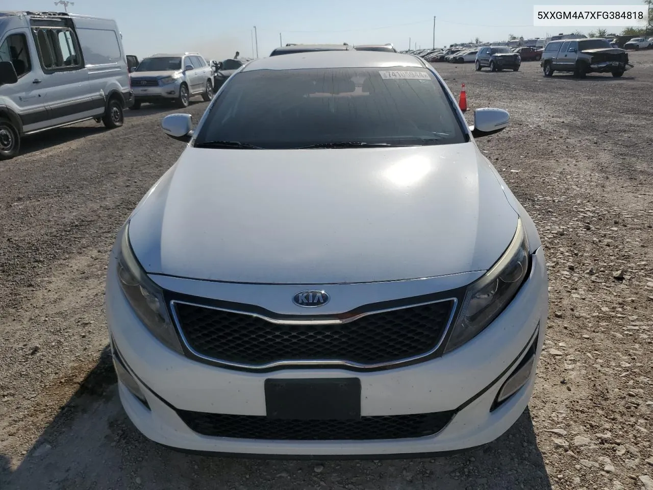 2015 Kia Optima Lx VIN: 5XXGM4A7XFG384818 Lot: 74105944