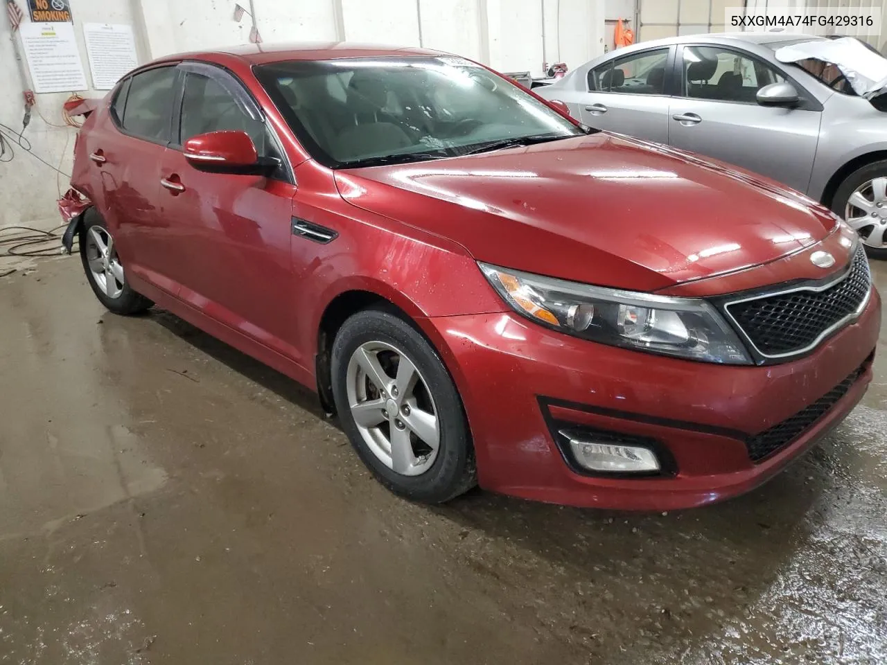 2015 Kia Optima Lx VIN: 5XXGM4A74FG429316 Lot: 74328754