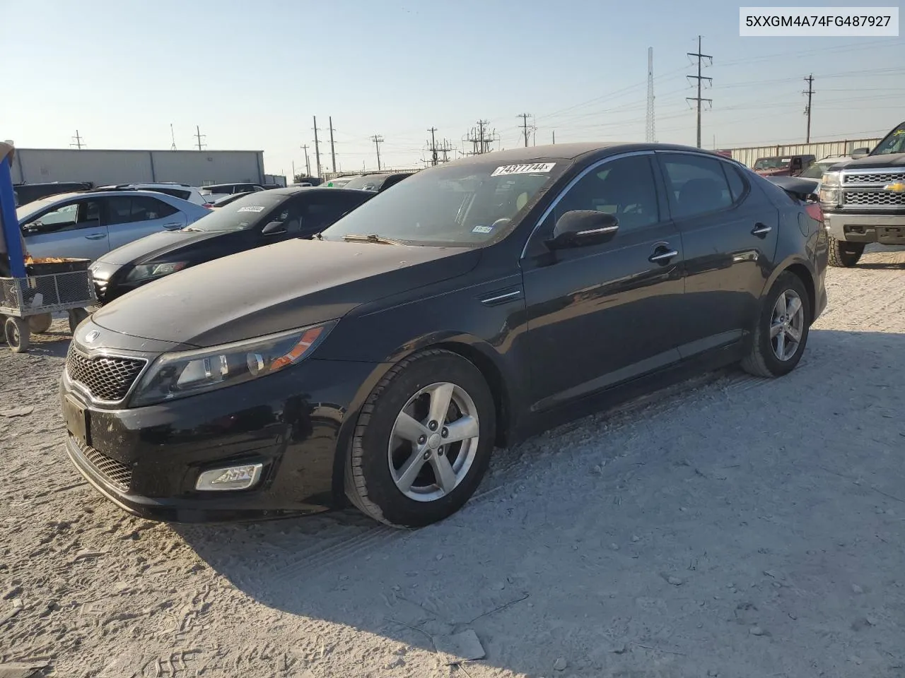 2015 Kia Optima Lx VIN: 5XXGM4A74FG487927 Lot: 74377744