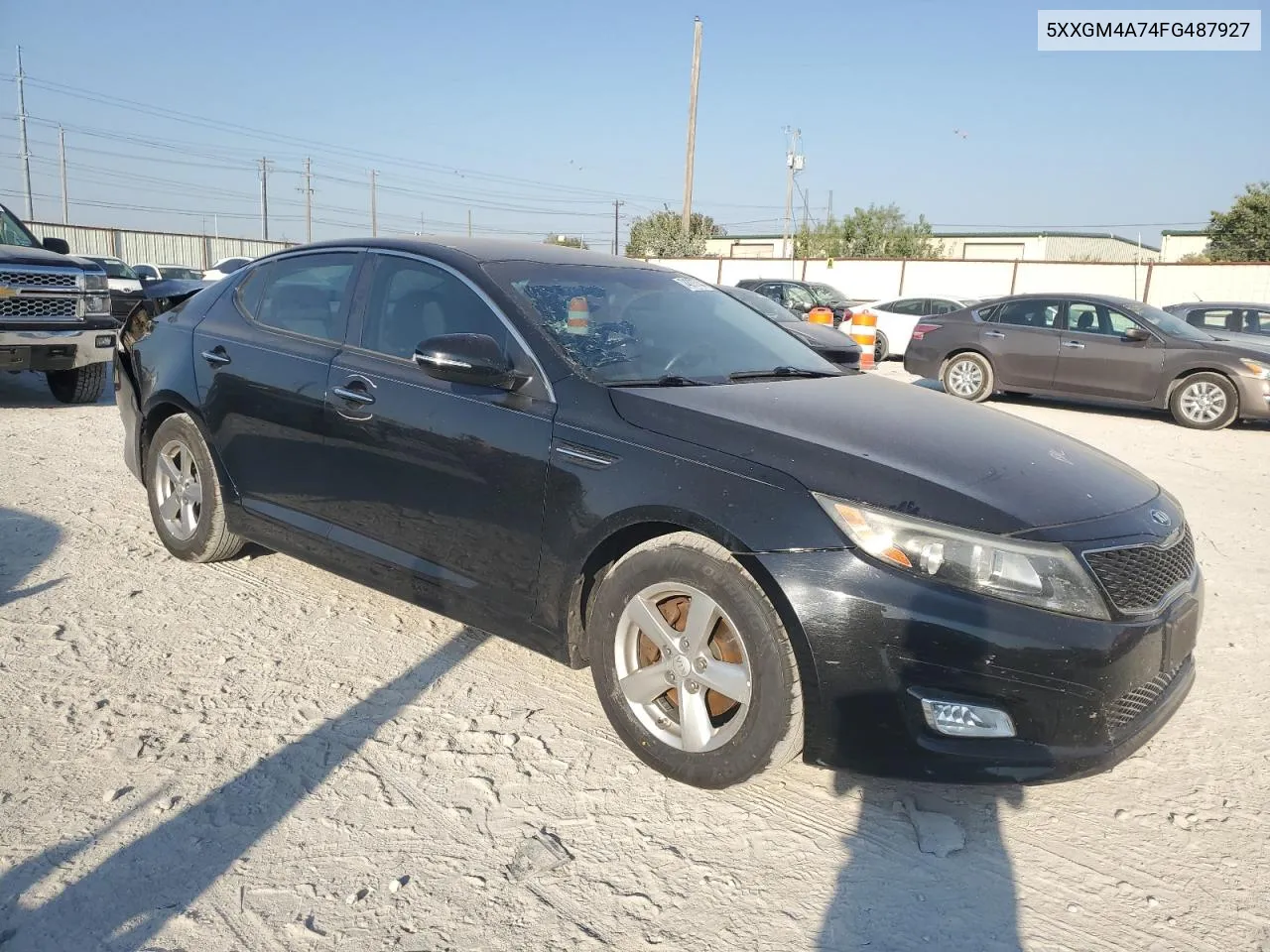 2015 Kia Optima Lx VIN: 5XXGM4A74FG487927 Lot: 74377744