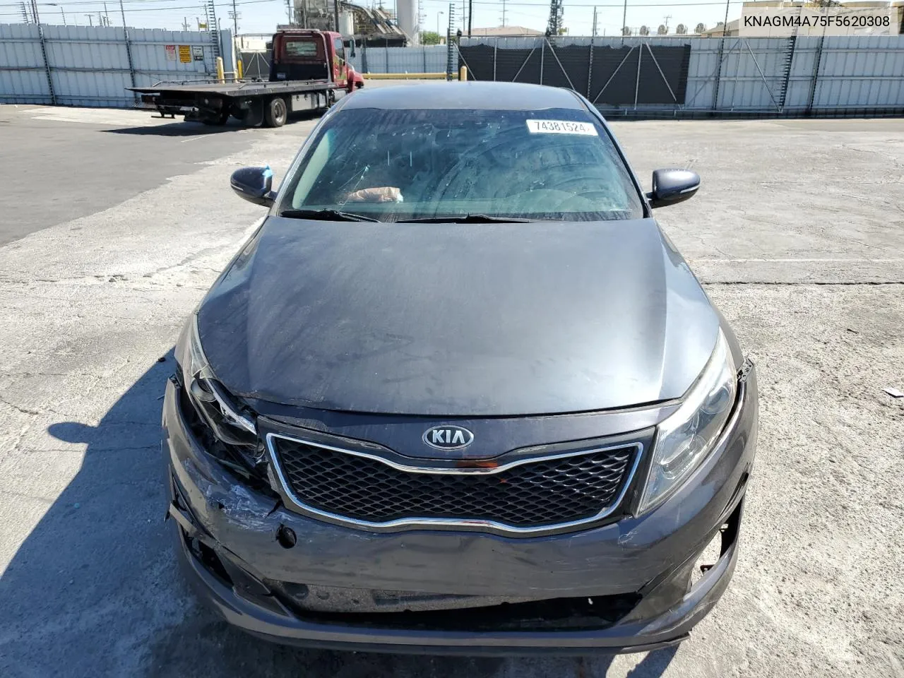 2015 Kia Optima Lx VIN: KNAGM4A75F5620308 Lot: 74381524