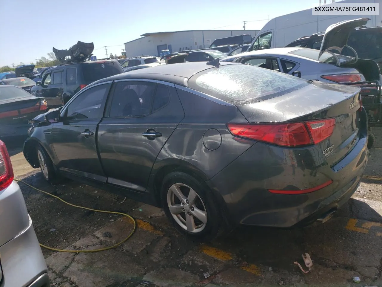 2015 Kia Optima Lx VIN: 5XXGM4A75FG481411 Lot: 74434244