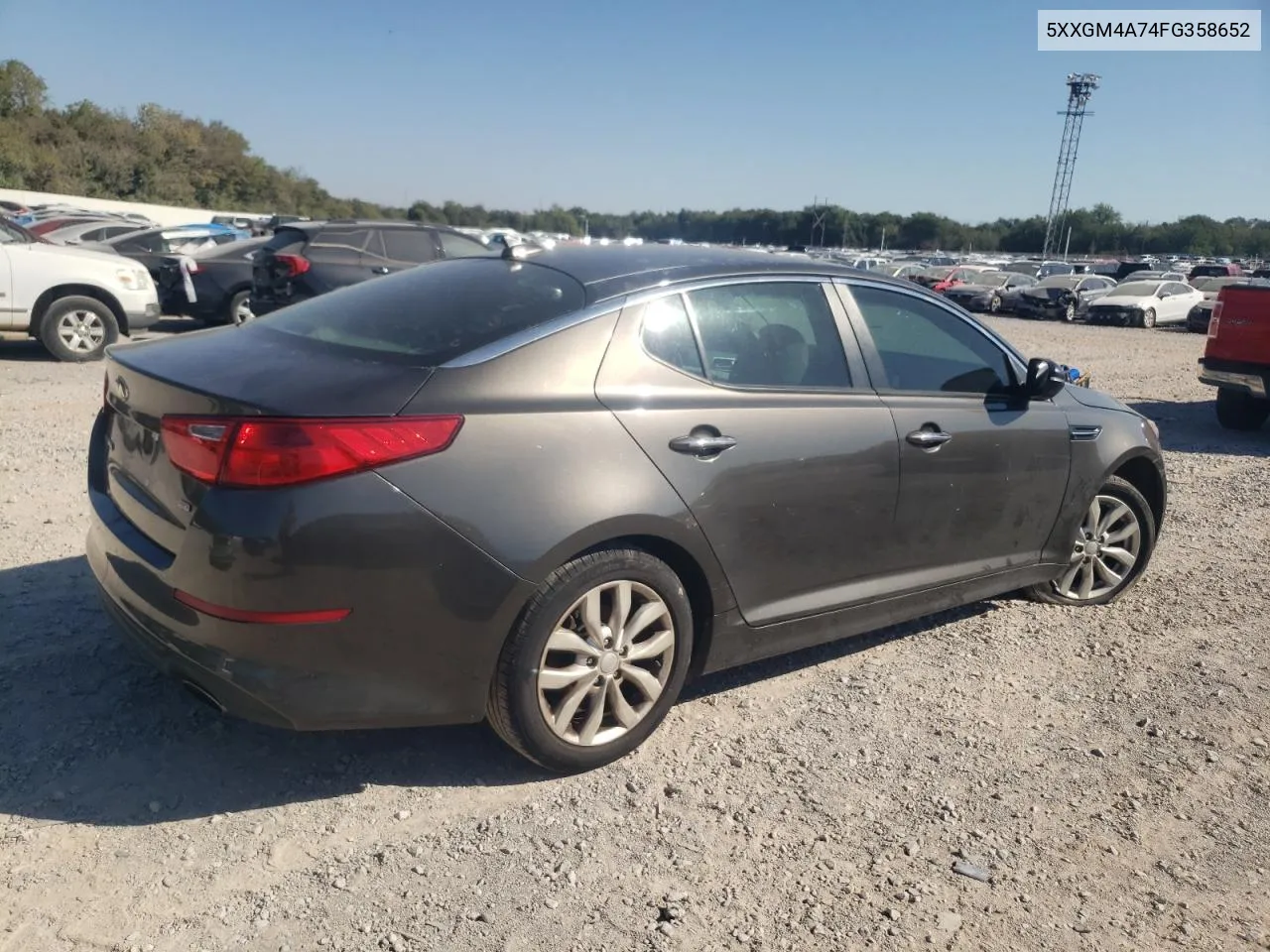 2015 Kia Optima Lx VIN: 5XXGM4A74FG358652 Lot: 74506524