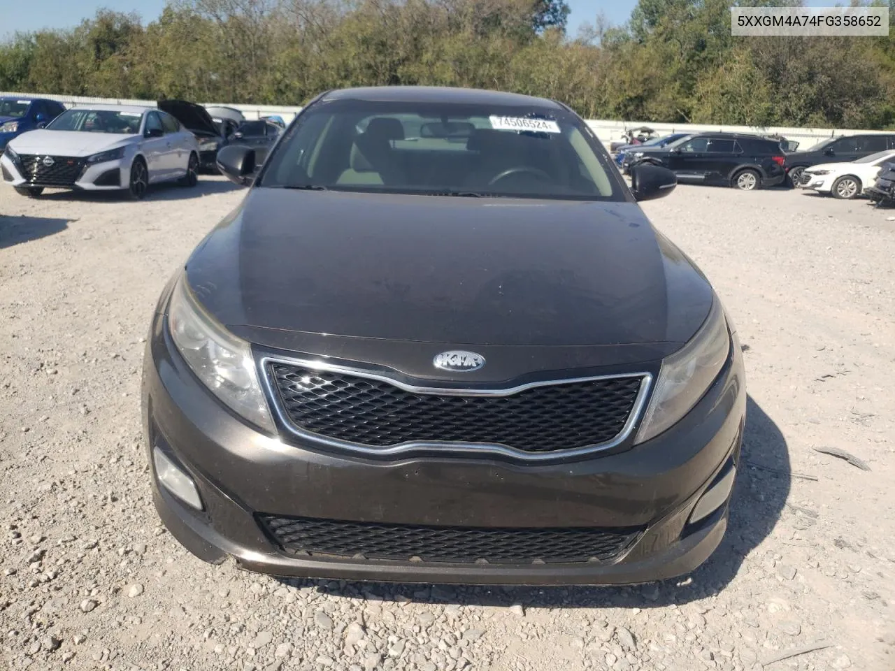 2015 Kia Optima Lx VIN: 5XXGM4A74FG358652 Lot: 74506524