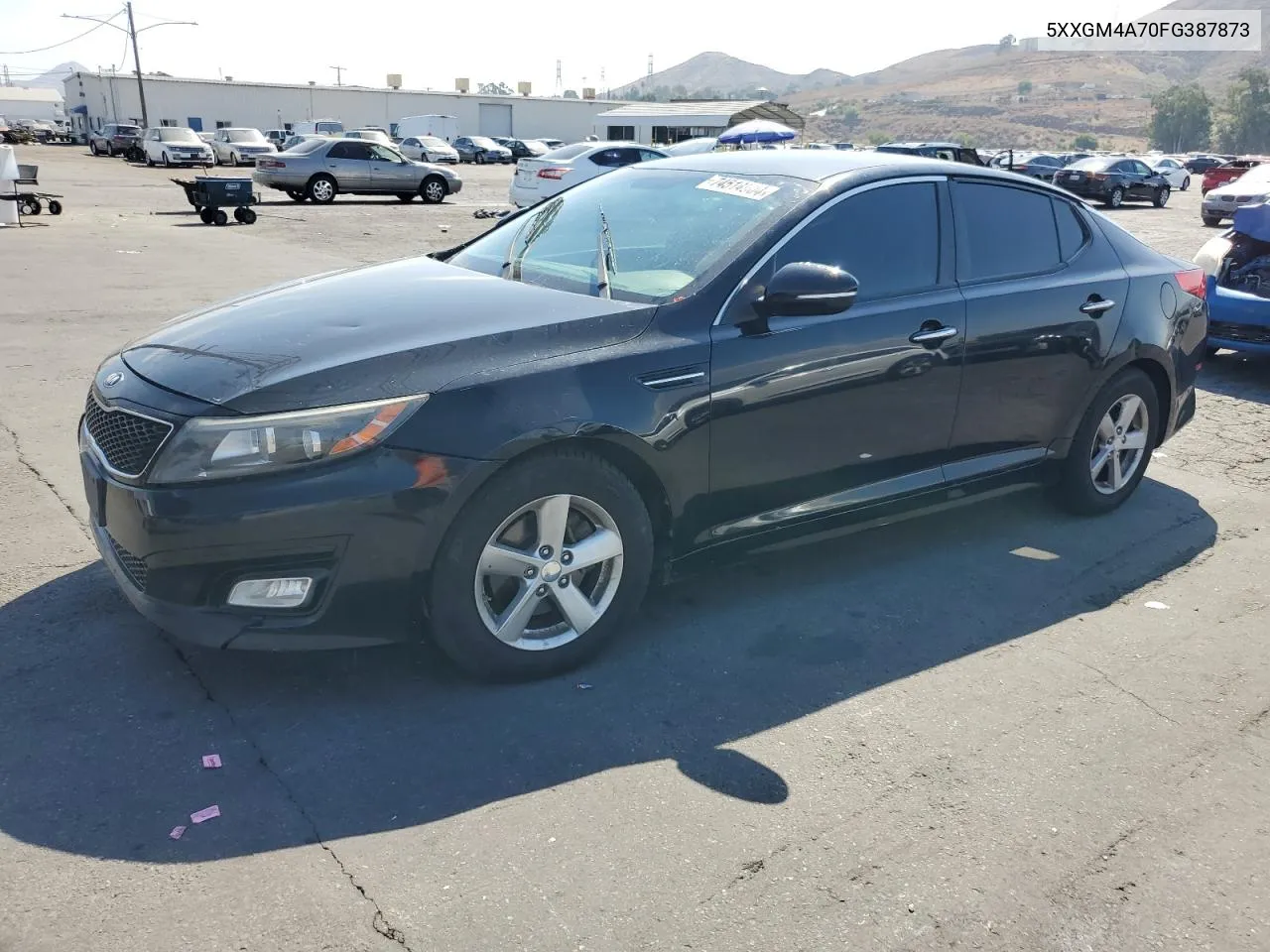 2015 Kia Optima Lx VIN: 5XXGM4A70FG387873 Lot: 74514904