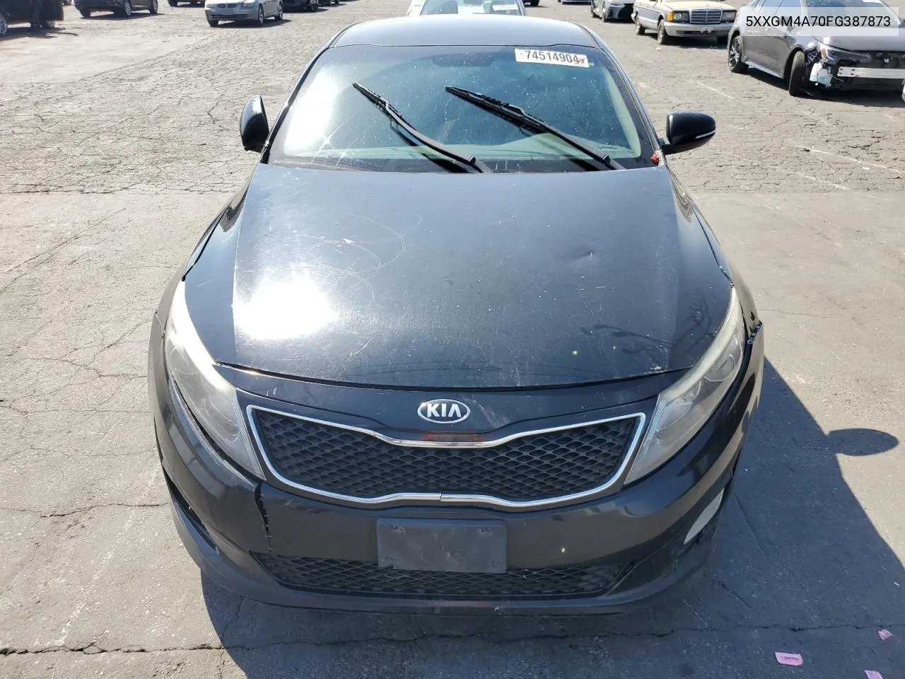 2015 Kia Optima Lx VIN: 5XXGM4A70FG387873 Lot: 74514904