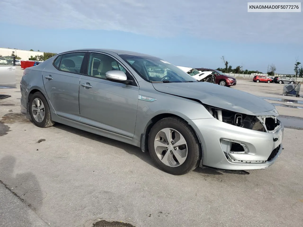 2015 Kia Optima Hybrid VIN: KNAGM4AD0F5077276 Lot: 74536484