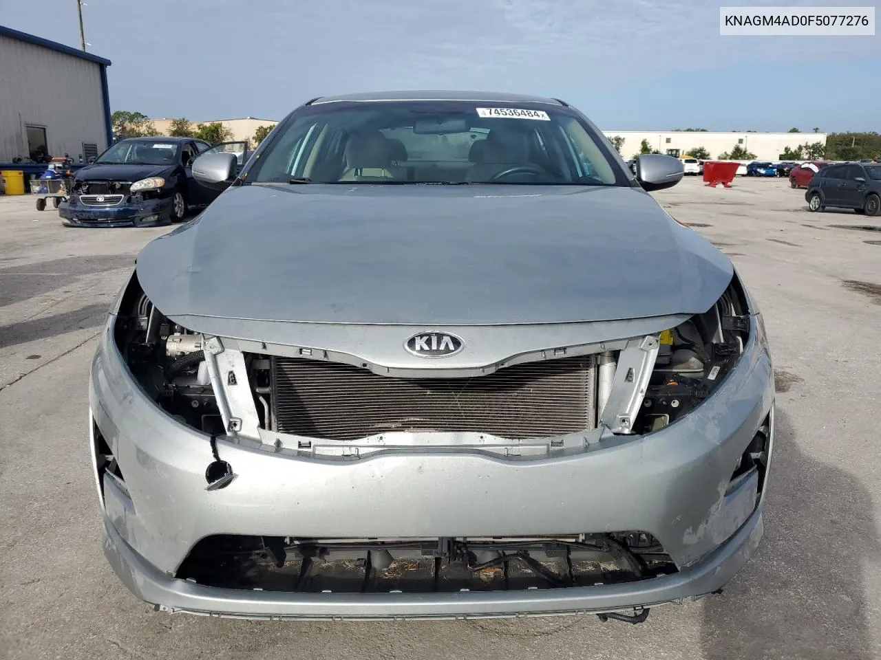 2015 Kia Optima Hybrid VIN: KNAGM4AD0F5077276 Lot: 74536484