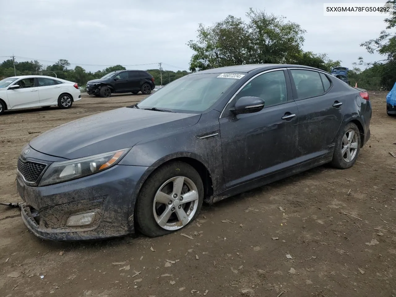 2015 Kia Optima Lx VIN: 5XXGM4A78FG504292 Lot: 74607224