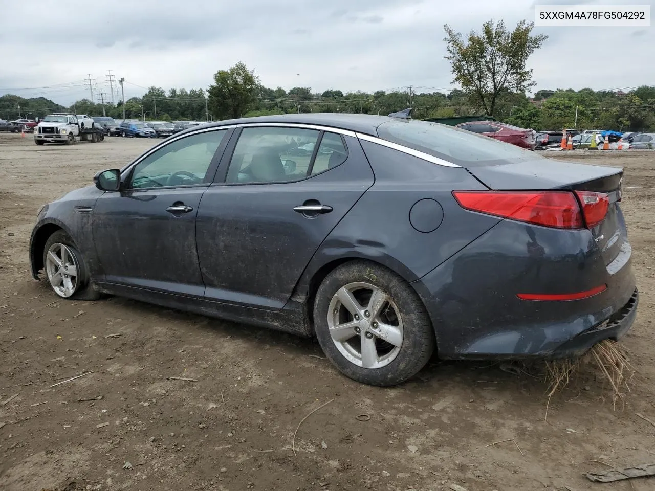 2015 Kia Optima Lx VIN: 5XXGM4A78FG504292 Lot: 74607224