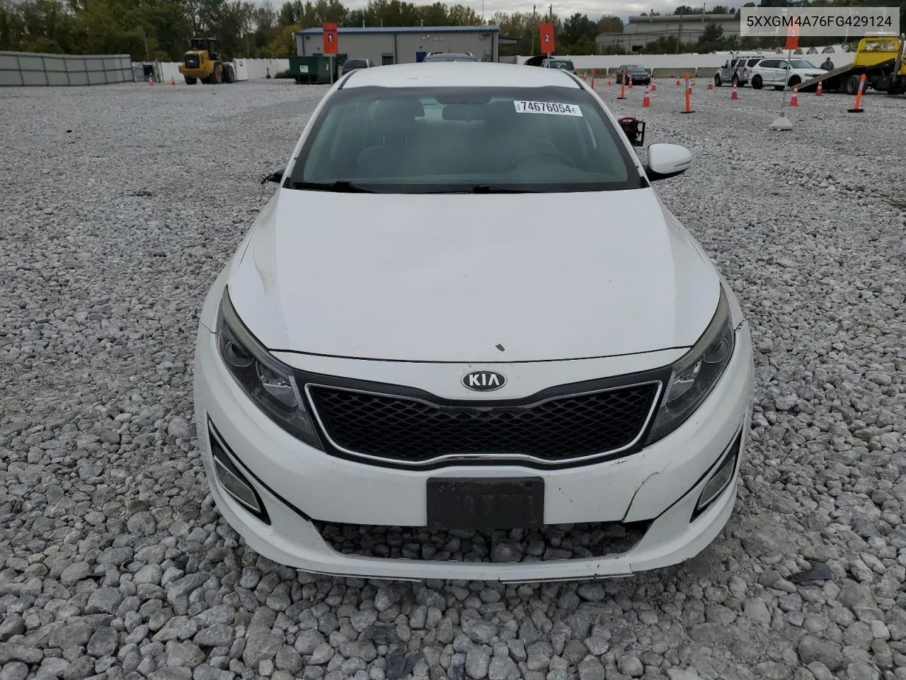 2015 Kia Optima Lx VIN: 5XXGM4A76FG429124 Lot: 74676054