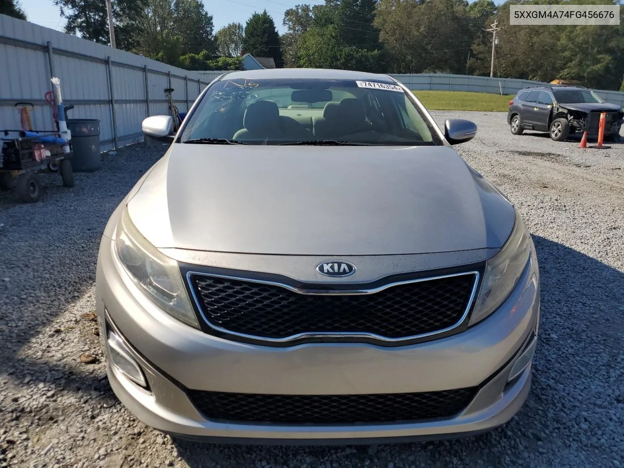 2015 Kia Optima Lx VIN: 5XXGM4A74FG456676 Lot: 74716354