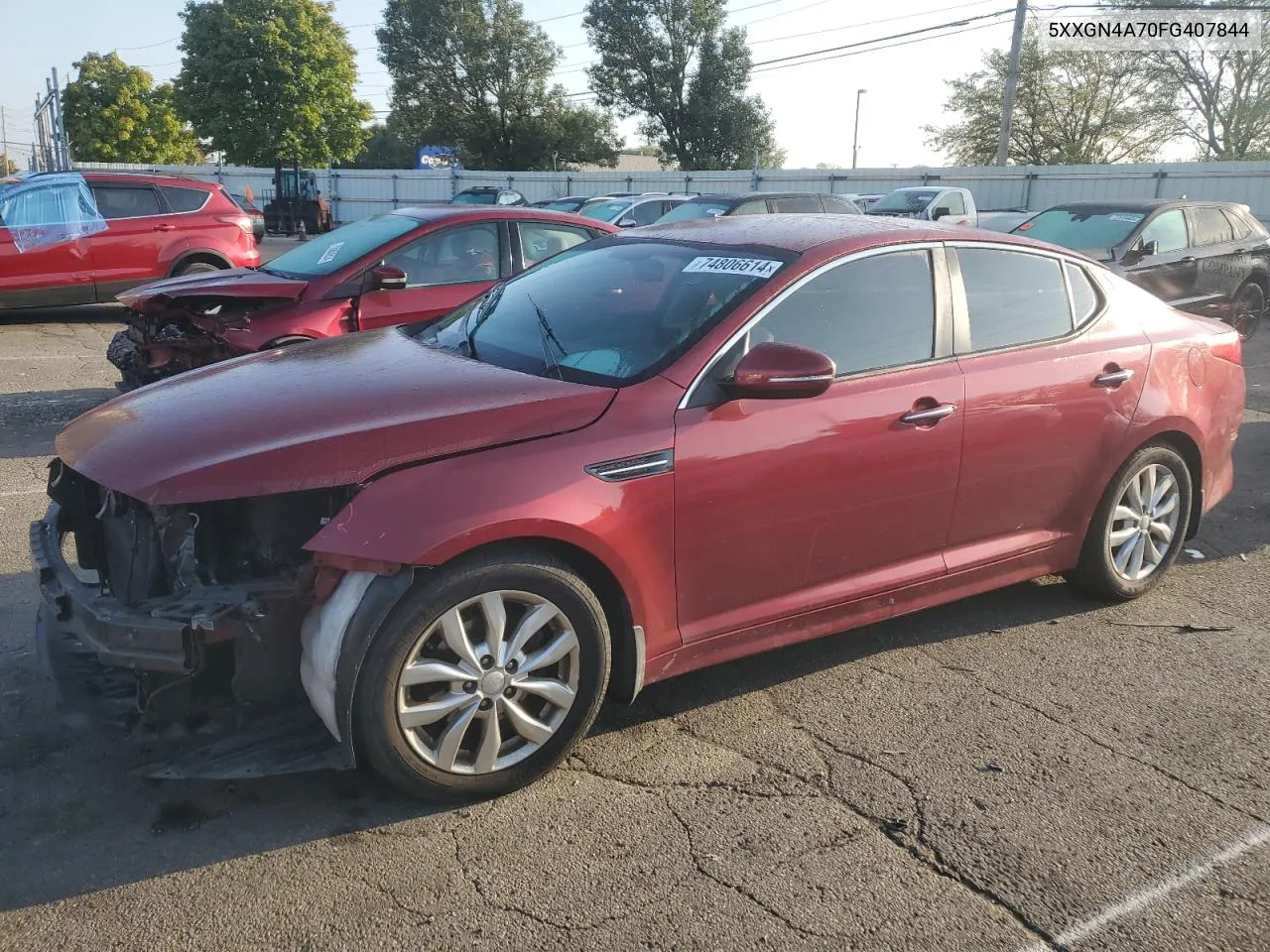 2015 Kia Optima Ex VIN: 5XXGN4A70FG407844 Lot: 74806614