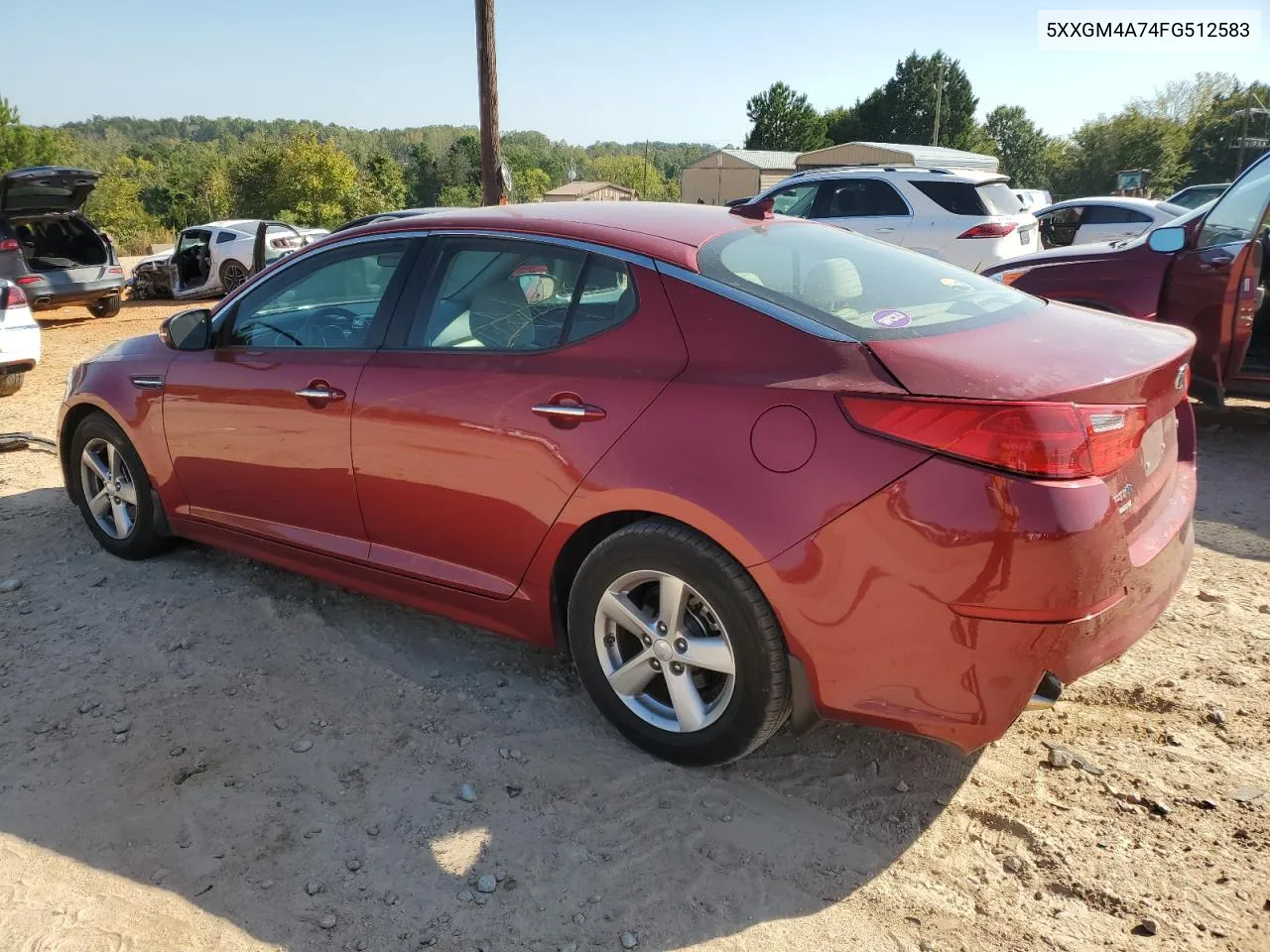 2015 Kia Optima Lx VIN: 5XXGM4A74FG512583 Lot: 74880984