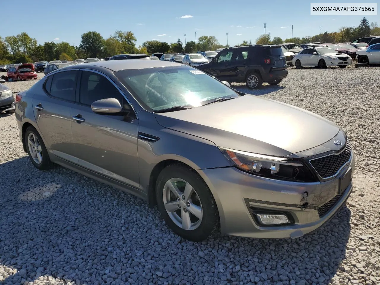 2015 Kia Optima Lx VIN: 5XXGM4A7XFG375665 Lot: 74904074