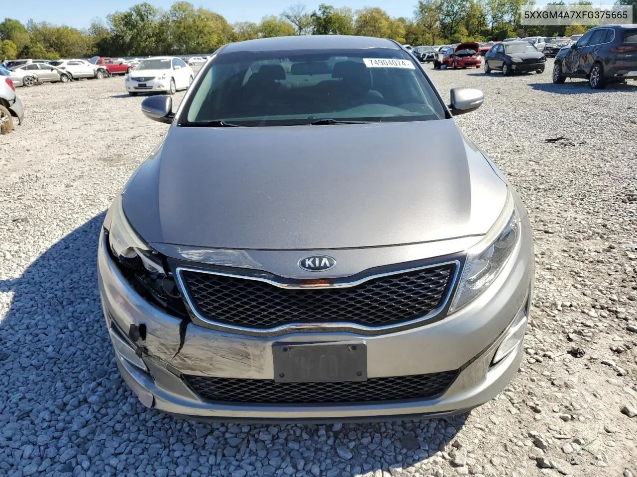 2015 Kia Optima Lx VIN: 5XXGM4A7XFG375665 Lot: 74904074