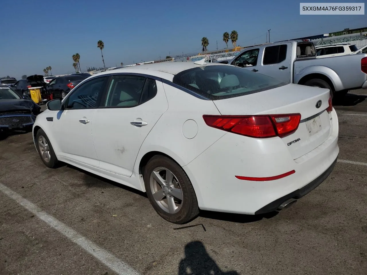 2015 Kia Optima Lx VIN: 5XXGM4A76FG359317 Lot: 74980634