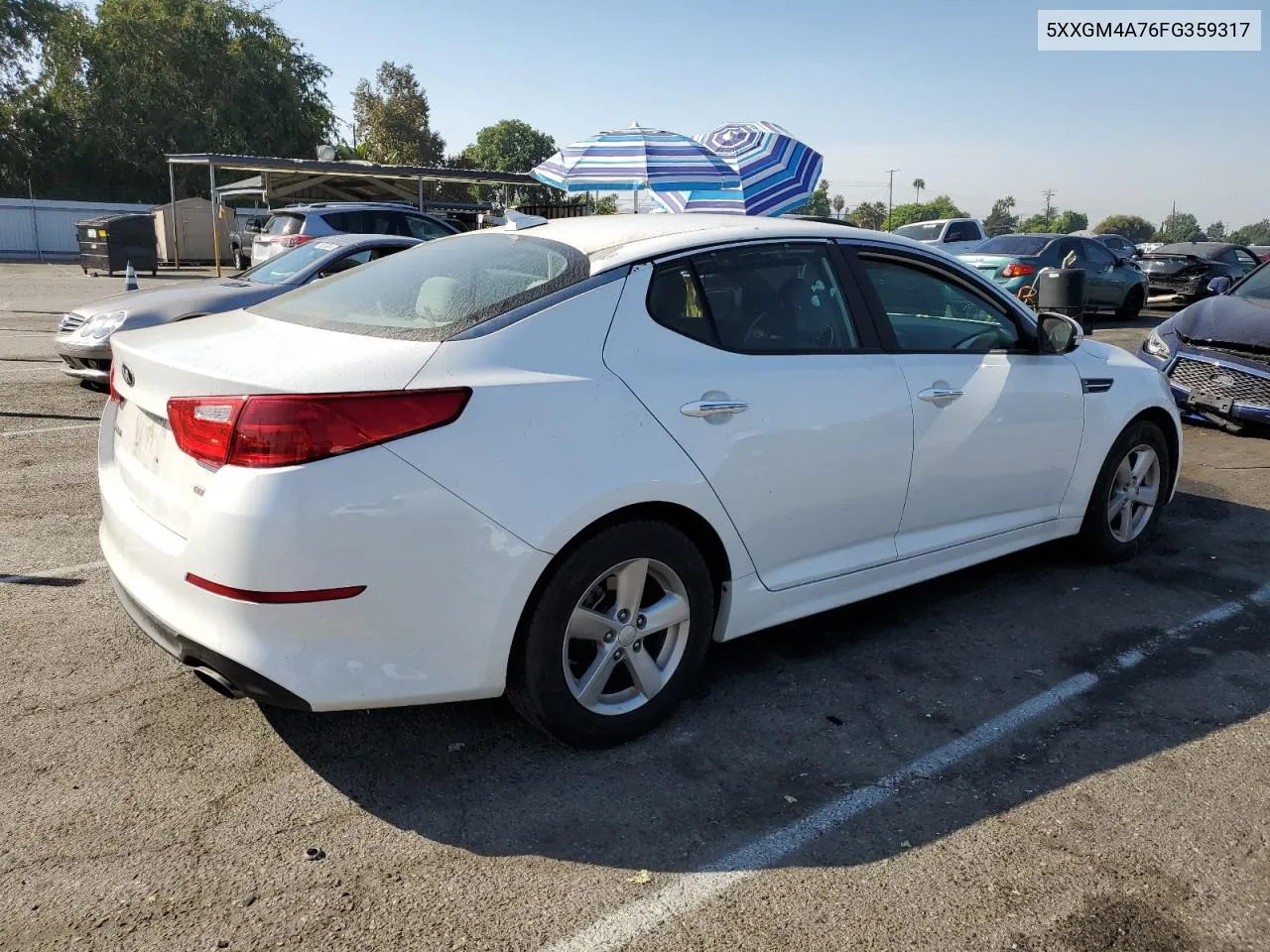 5XXGM4A76FG359317 2015 Kia Optima Lx