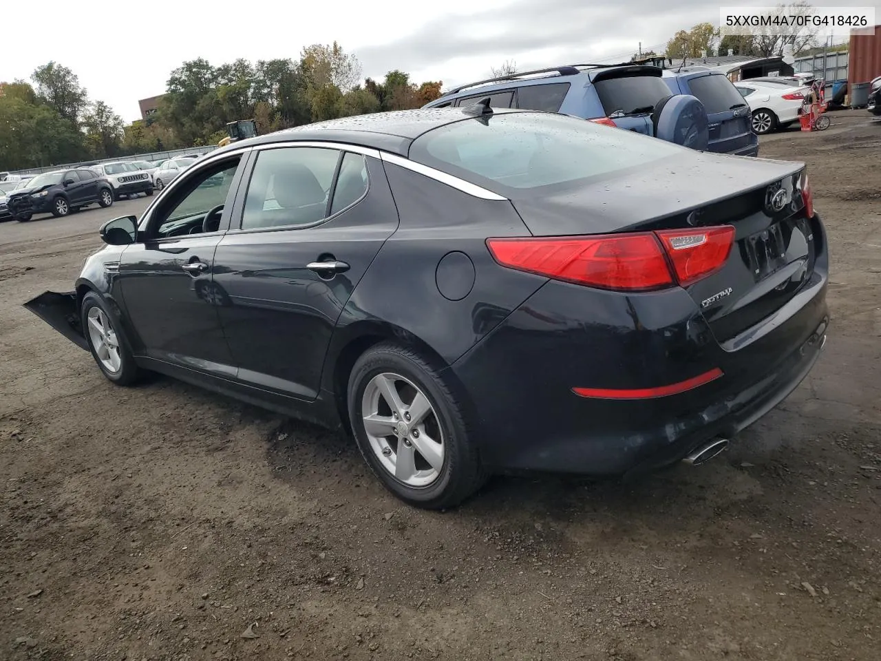 2015 Kia Optima Lx VIN: 5XXGM4A70FG418426 Lot: 74995654