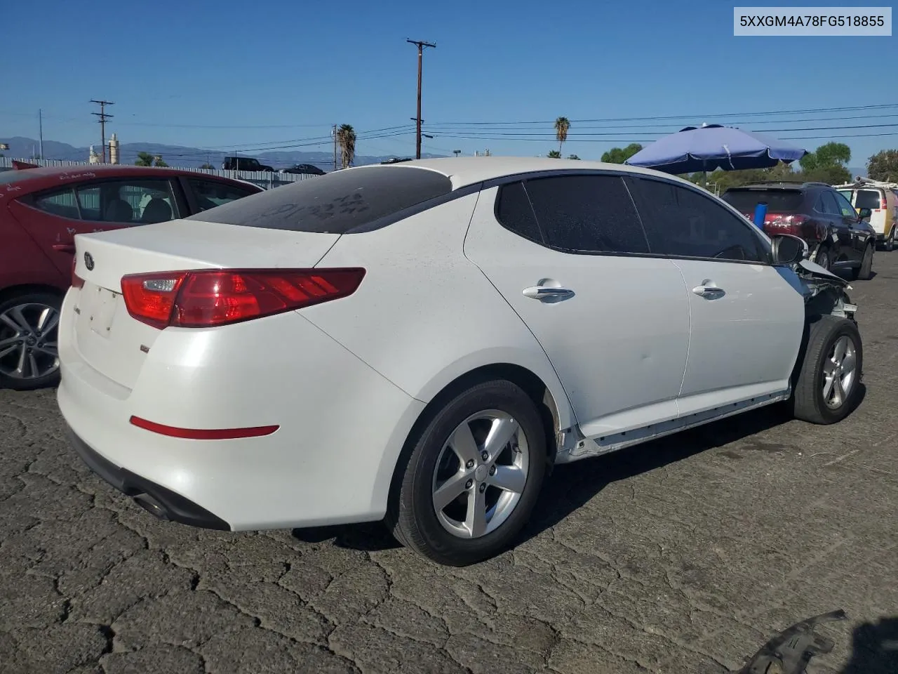 2015 Kia Optima Lx VIN: 5XXGM4A78FG518855 Lot: 75059364