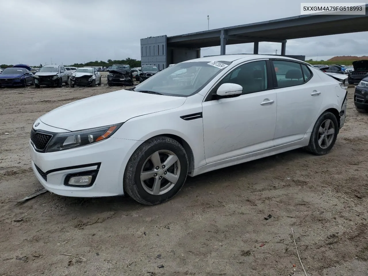 2015 Kia Optima Lx VIN: 5XXGM4A79FG518993 Lot: 75073534