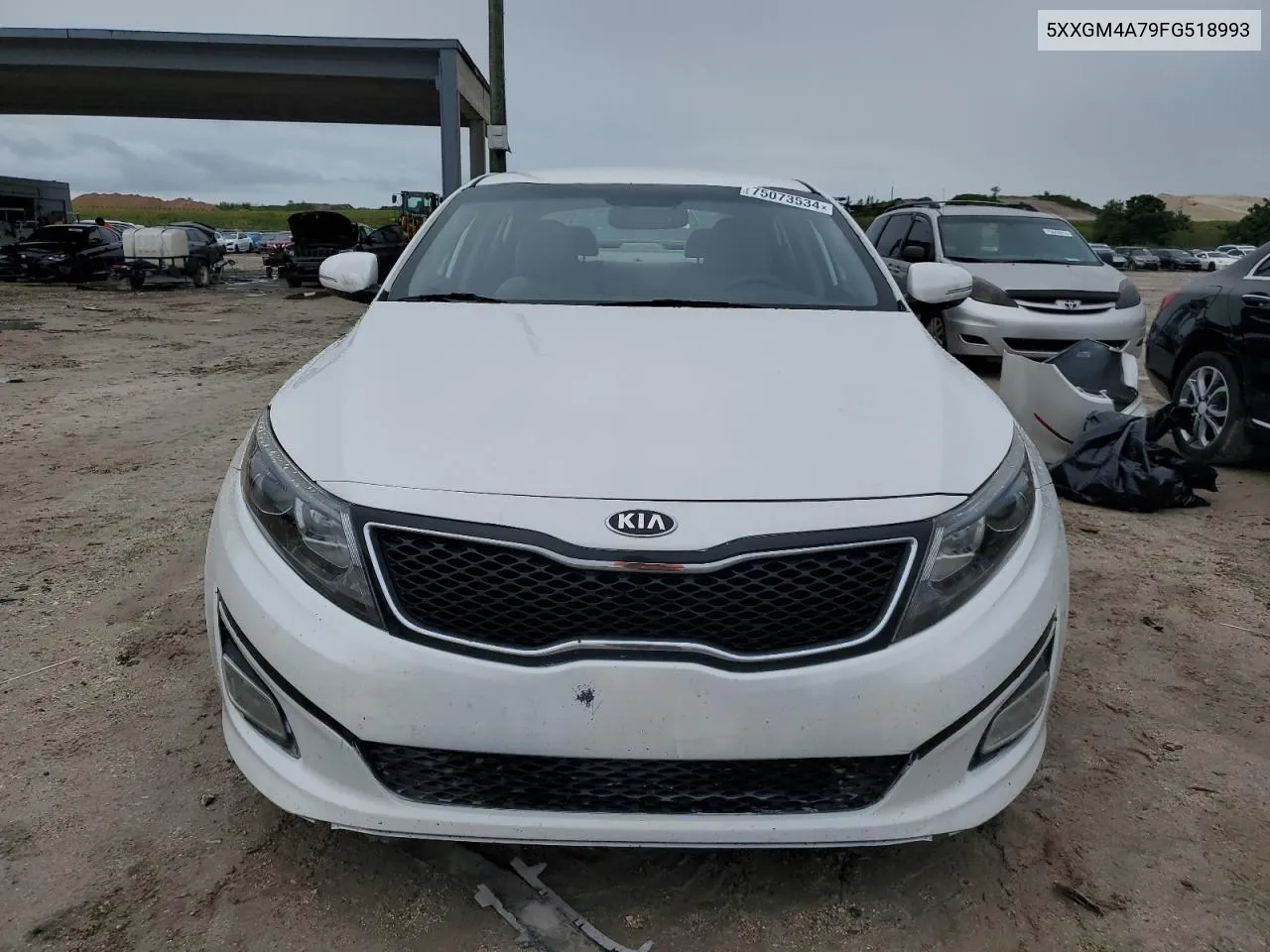 2015 Kia Optima Lx VIN: 5XXGM4A79FG518993 Lot: 75073534