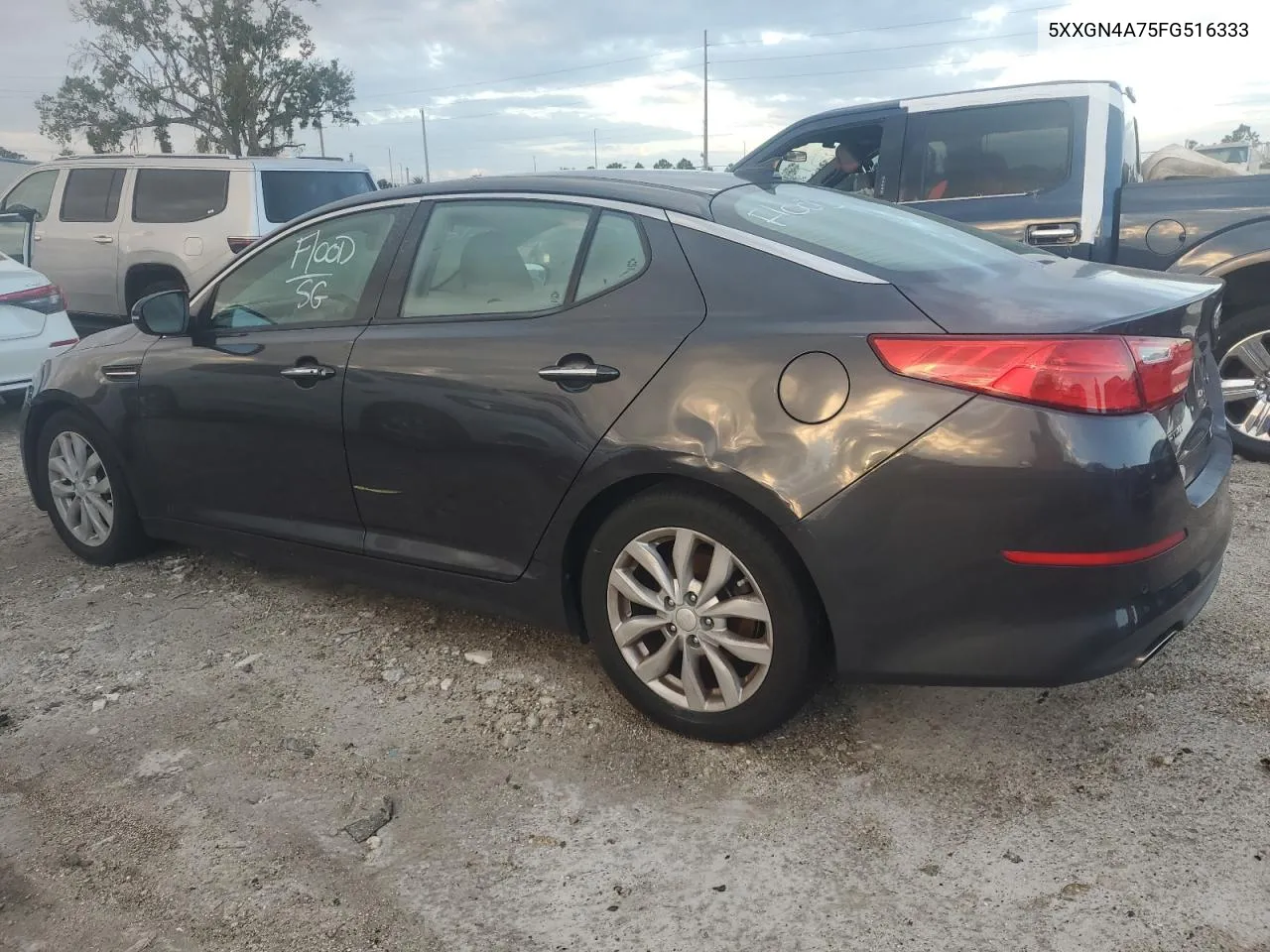 2015 Kia Optima Ex VIN: 5XXGN4A75FG516333 Lot: 75195094