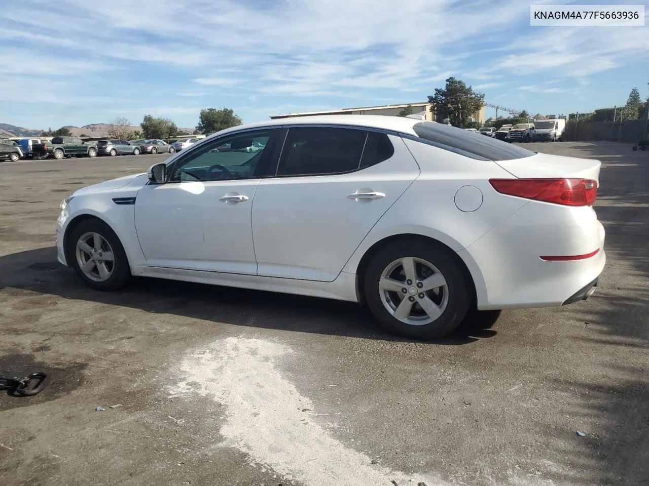 2015 Kia Optima Lx VIN: KNAGM4A77F5663936 Lot: 75225474