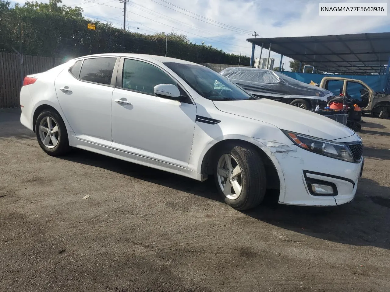 2015 Kia Optima Lx VIN: KNAGM4A77F5663936 Lot: 75225474