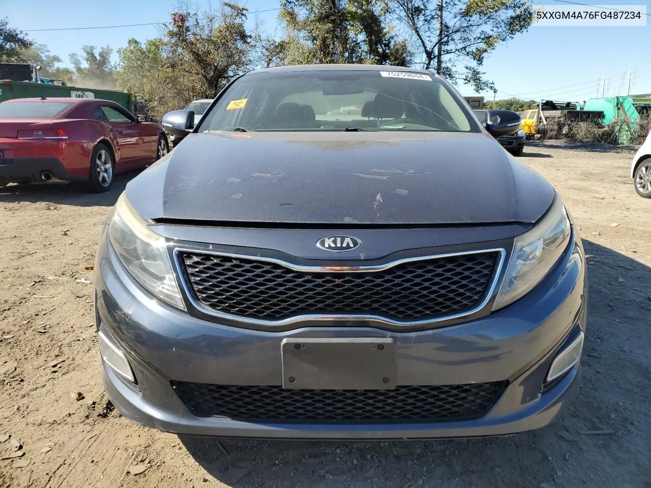 2015 Kia Optima Lx VIN: 5XXGM4A76FG487234 Lot: 75259044